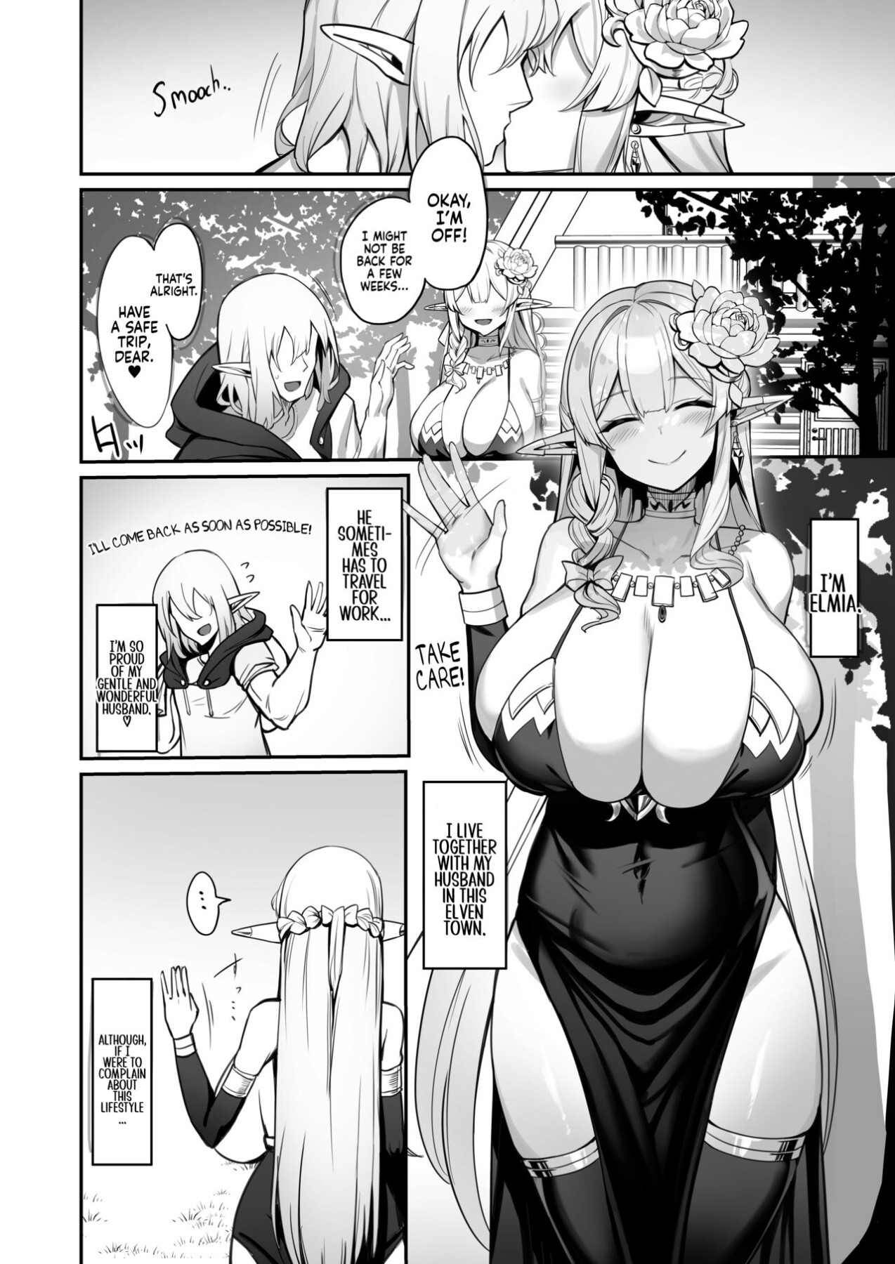 Hentai Manga Comic-A Manga About an Elf Housewife-Read-3